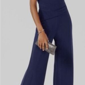 Nine West Classic Navy Jumpsuit